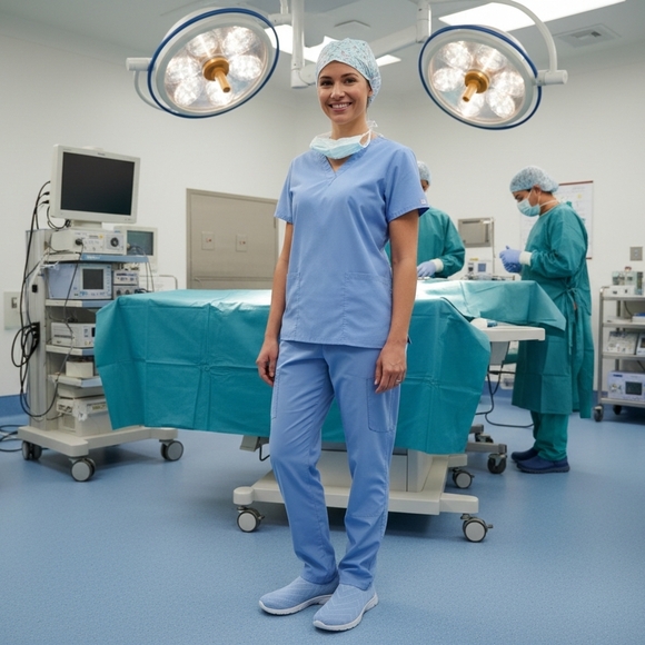 Skechers Light Blue Women's Slip-On Sneakers - Picture 13 of 13